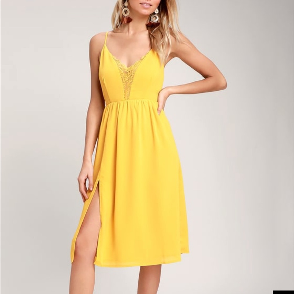 Lulus Yellow Dress